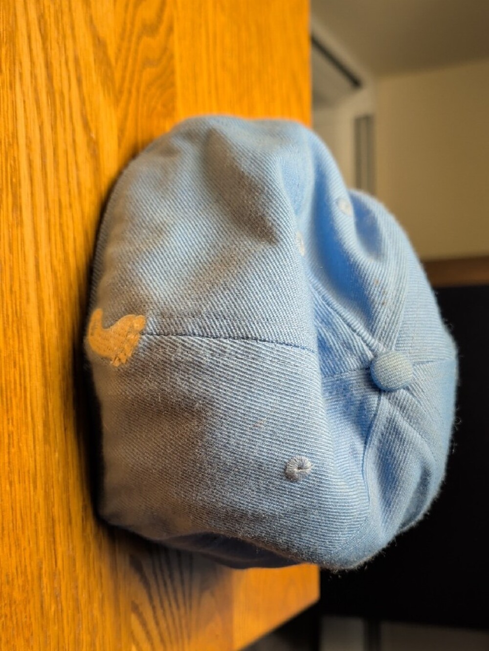 Hunter Light Blue Hat with Purple and Red Logo - Picture 4 of 5